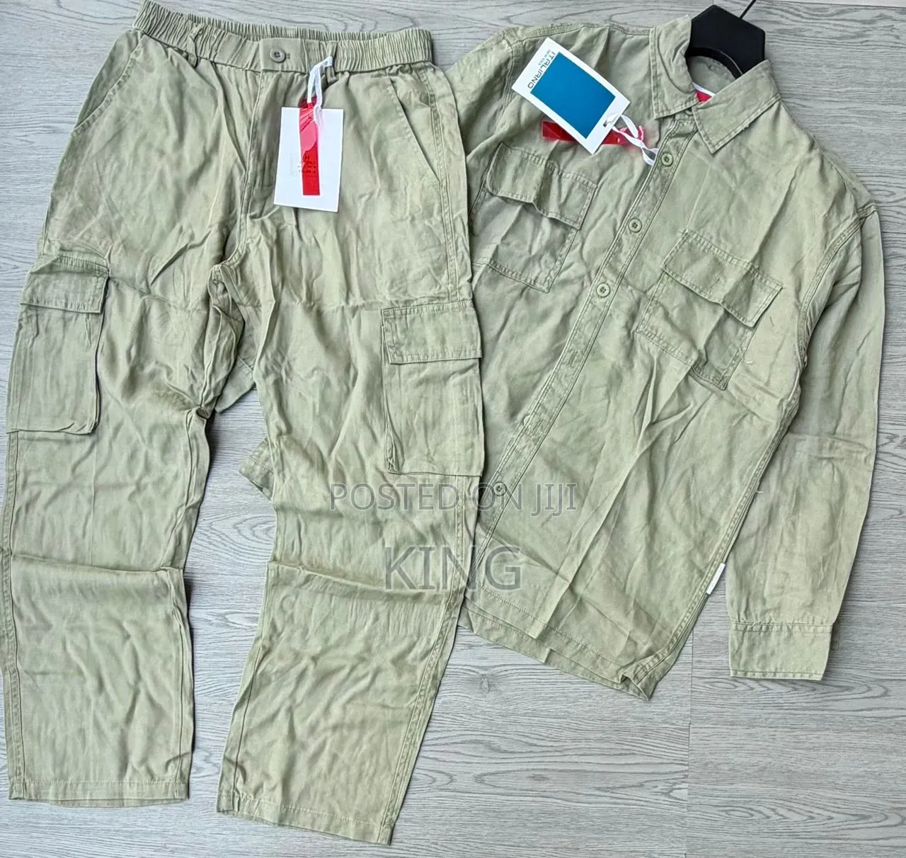 Safari Cargo Linen Set. Up and Down
