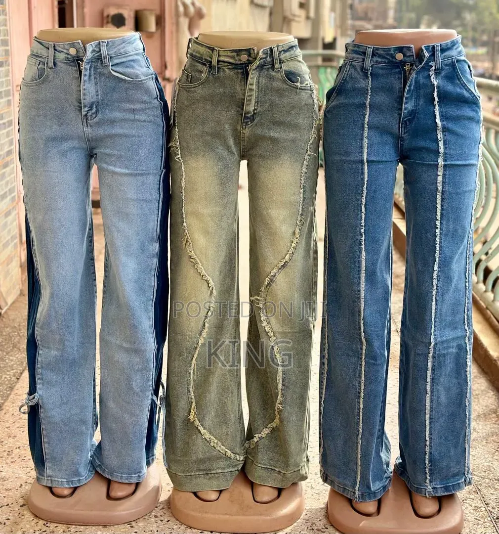 Seam Detail Women's High-Waist Jeans