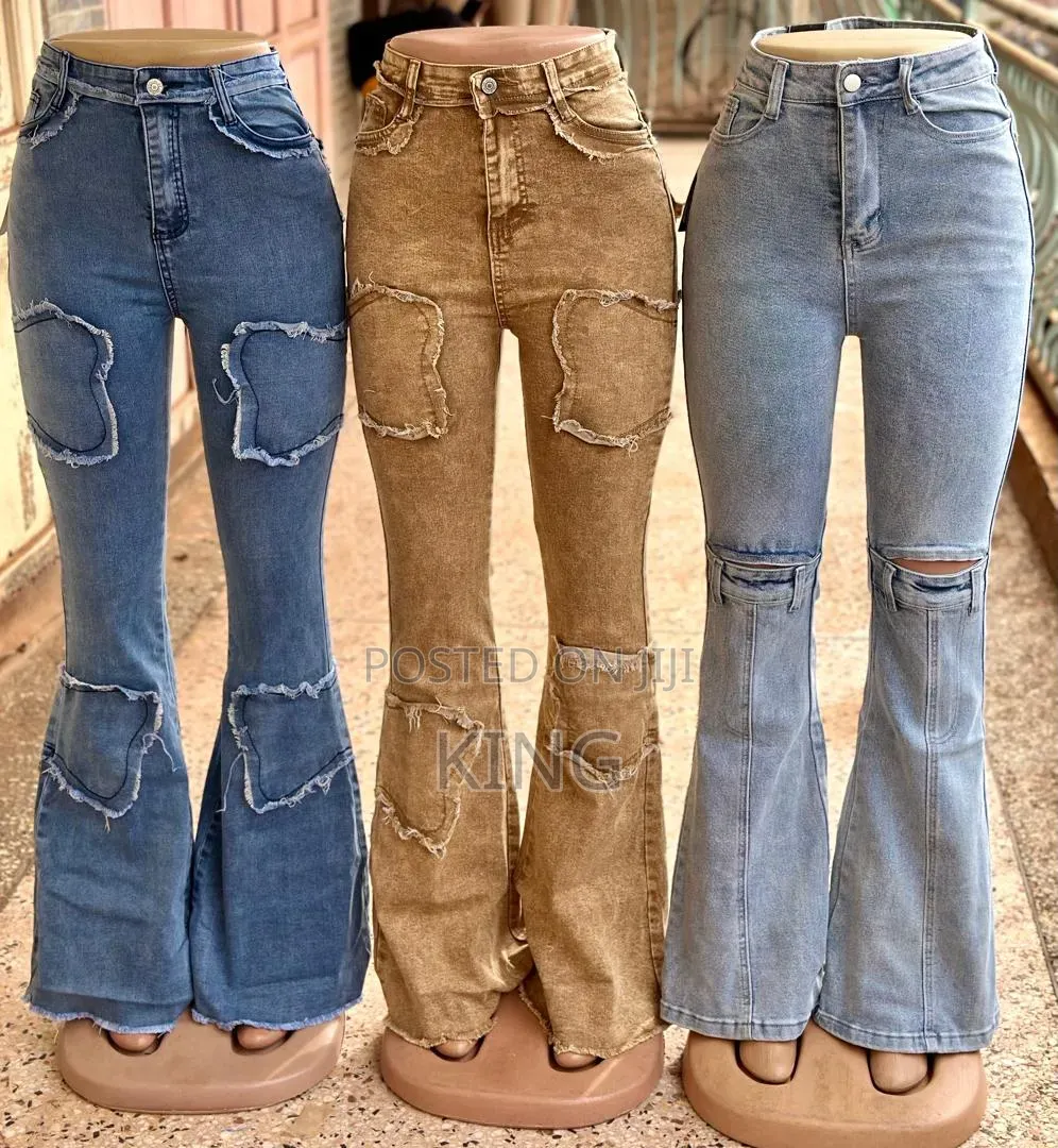 Seam Detail Women's High-Waist Jeans