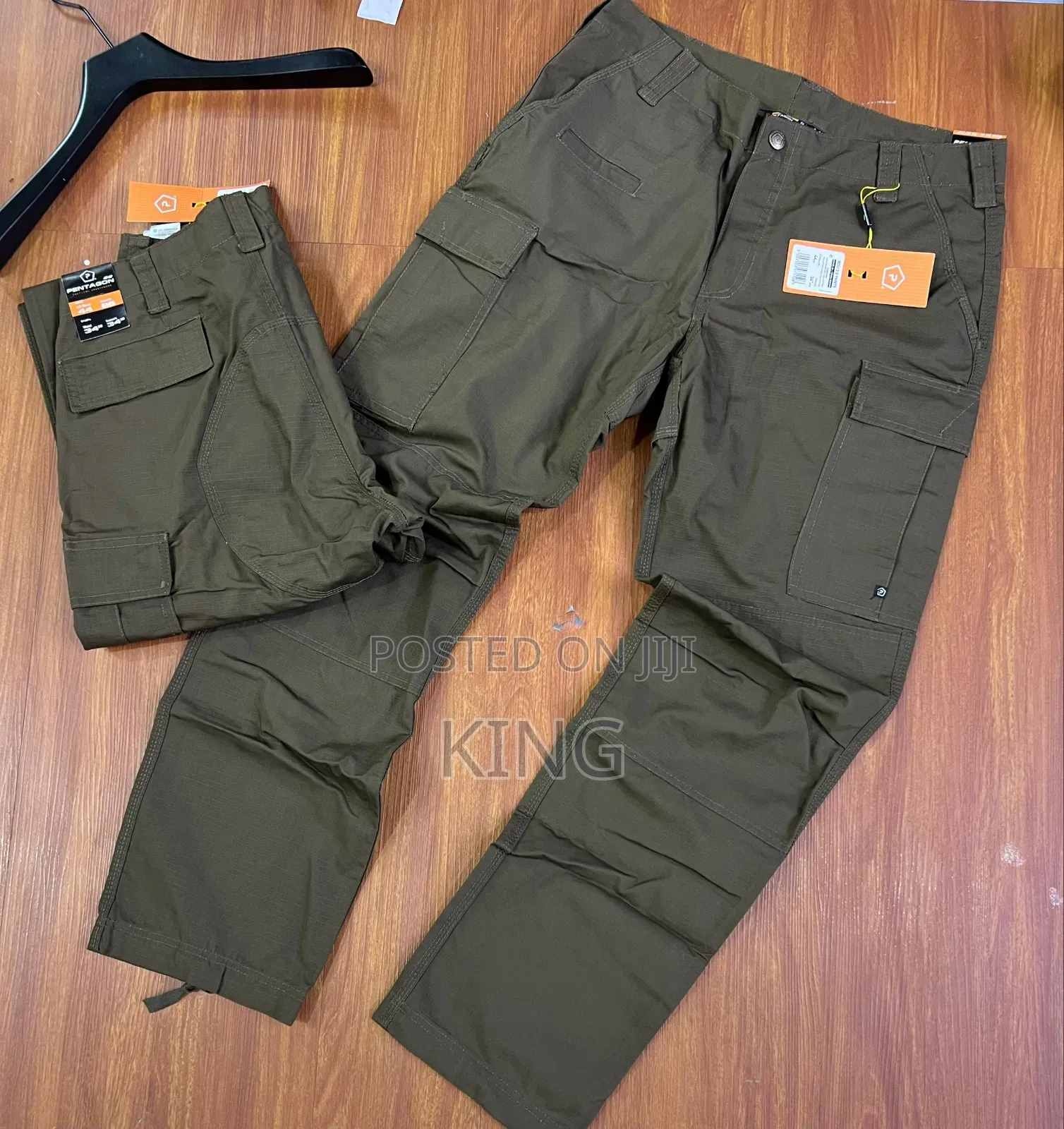Cargo Pants.Black, Beige, Olive, Gray, and Khaki.