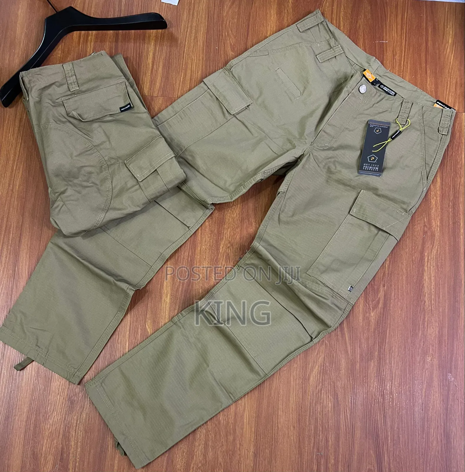 Cargo Pants.Black, Beige, Olive, Gray, and Khaki.
