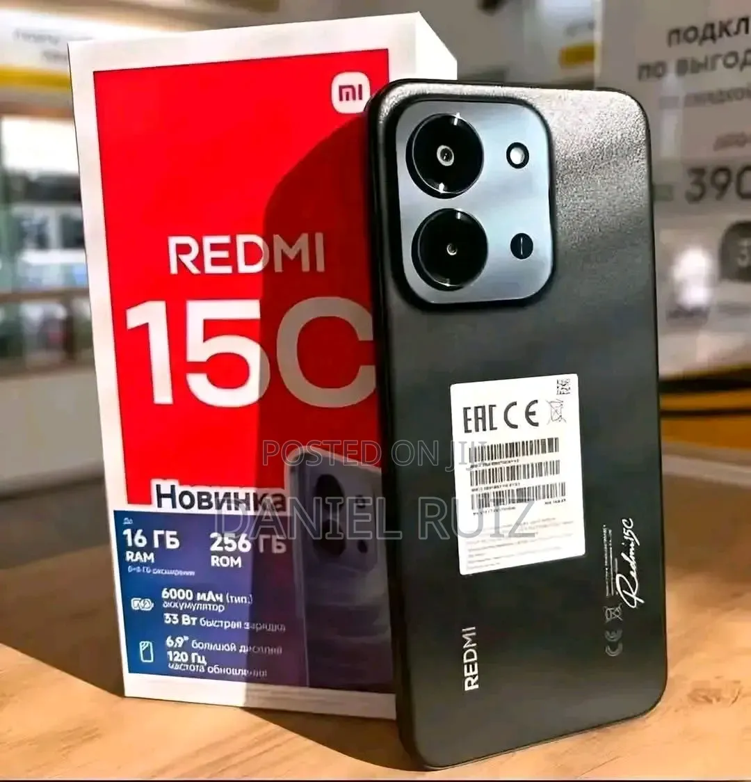 New Xiaomi Redmi 15C 4G 256 GB Black