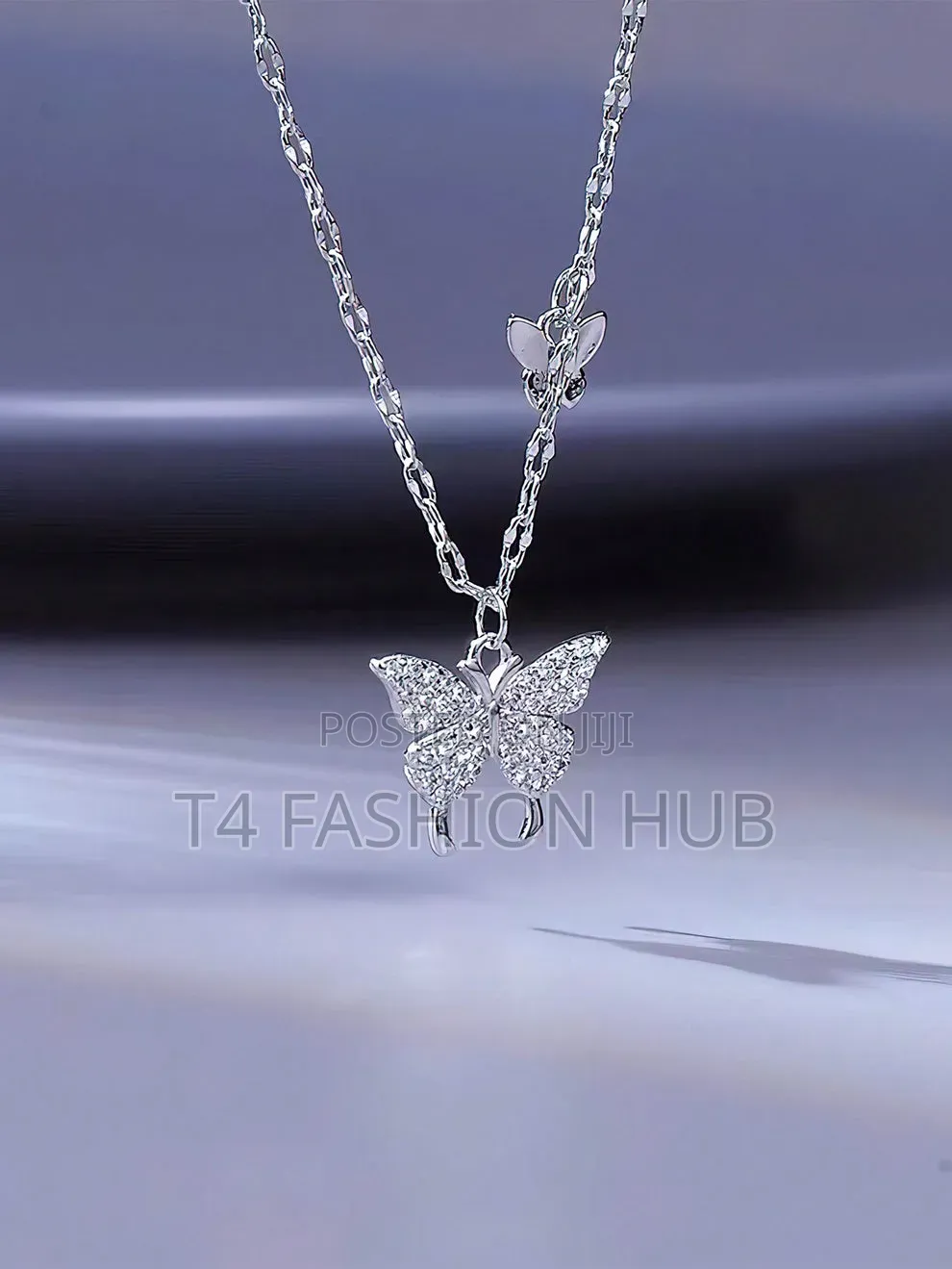 Butterfly Necklace for Women, Cubic Zirconia Pendant Necklace