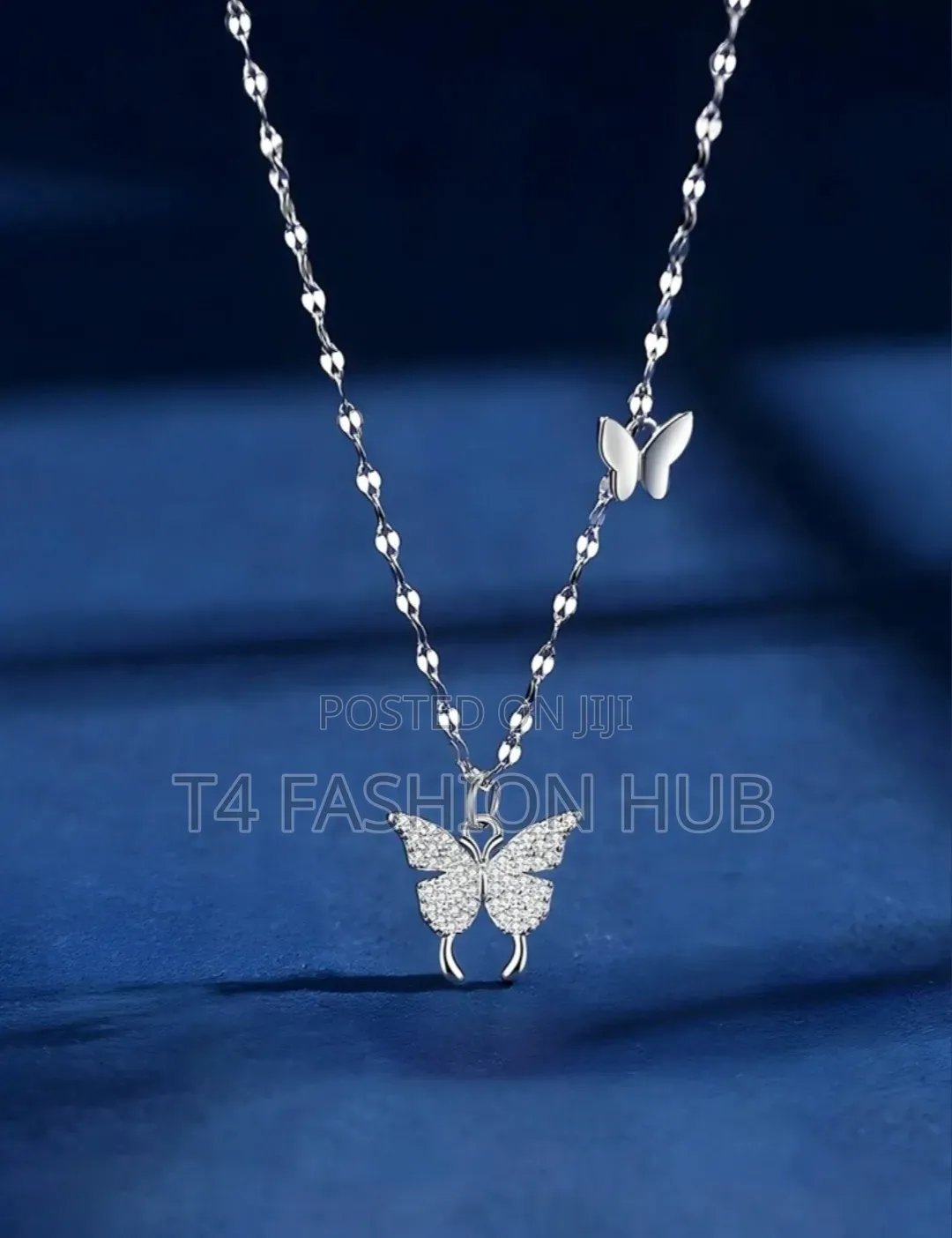 Butterfly Necklace for Women, Cubic Zirconia Pendant Necklace