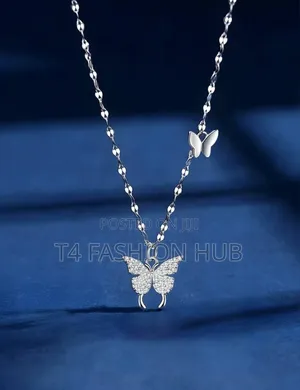 Butterfly Necklace for Women, Cubic Zirconia Pendant Necklace
