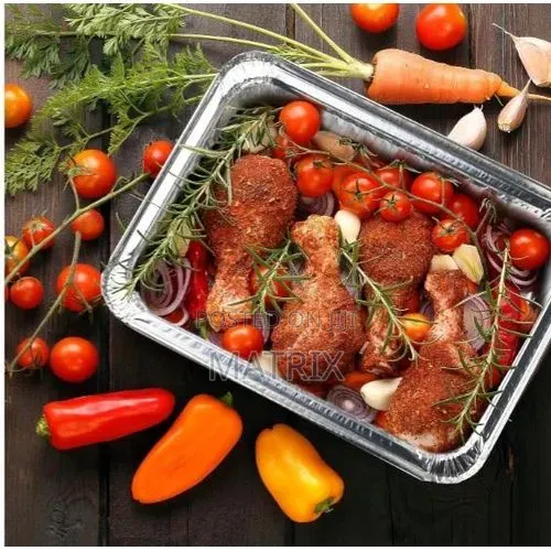 Silver Aluminium Disposable Plates 12pcs-Small
