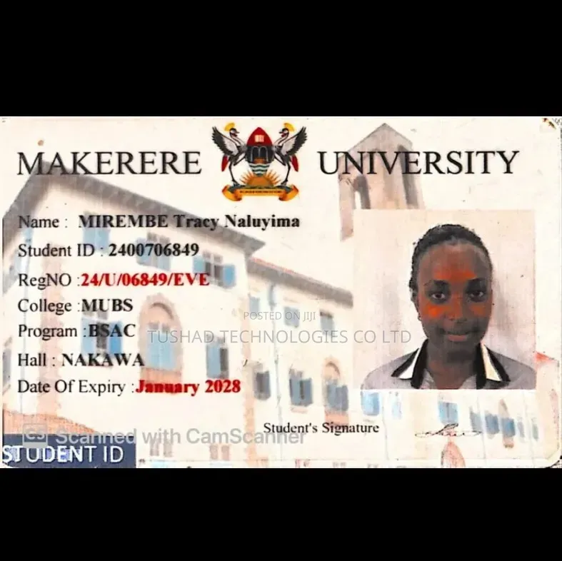 Plastic Id Printing for Makerere University, Mubs, Muk, Kyambogo, Kiu