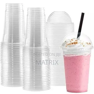 Clear Disposable Cups, 25 Pieces