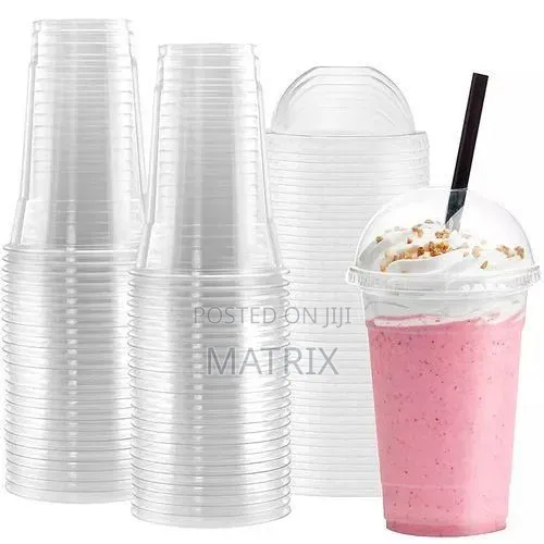 Clear Disposable Cups, 25 Pieces
