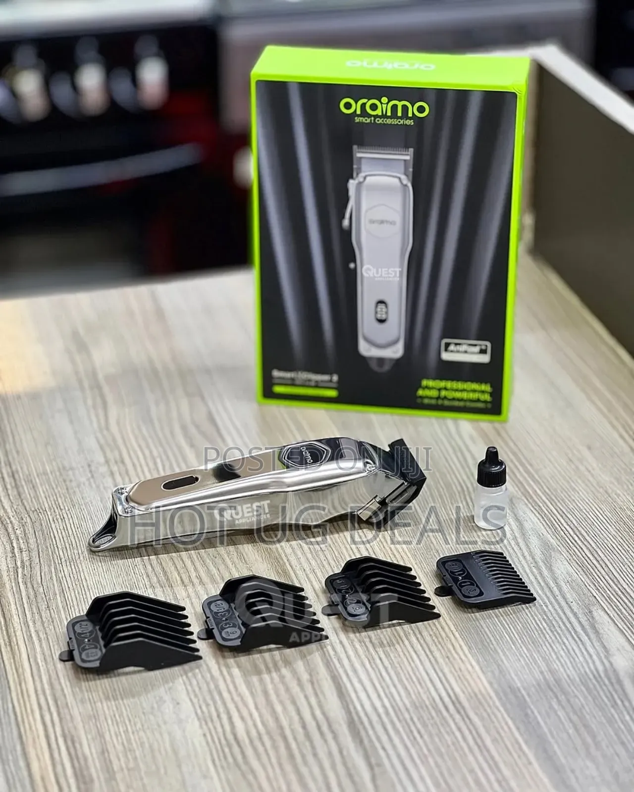 Oraimo Smart Clipper 2 Hair Clipper Rechargeable 365-Day- Silver