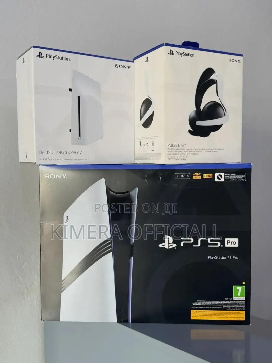 Brand New Playstation 5 Pro With a Disc Drive and Pulse Elite Headset