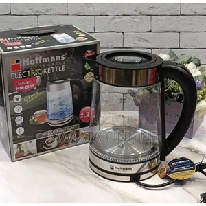 Hoffmans Hm-2515 Glass Kettle With Led Blue Lighting 2000w