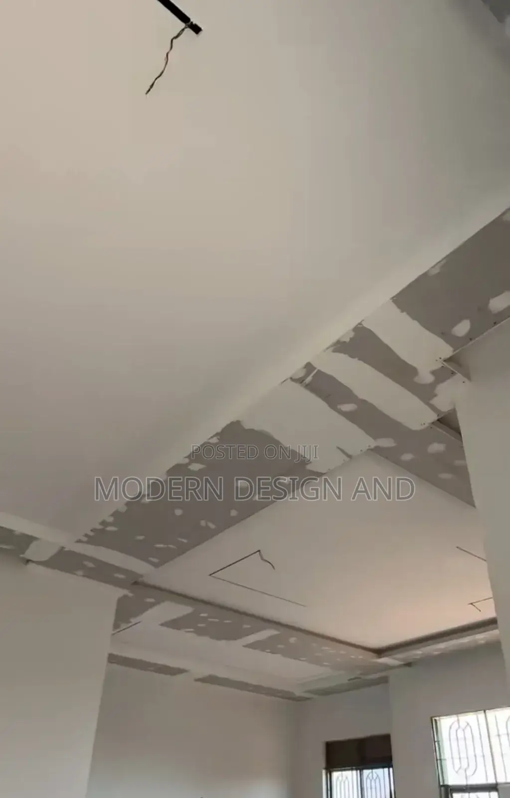 Ceiling Gypsum on Filling and Sanding and Painting