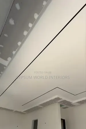 Ceiling Gypsum on Filling and Sanding and Painting