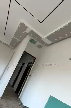 Ceiling Gypsum on Filling and Sanding and Painting