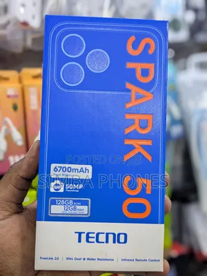 New Tecno Spark 50 128 GB White