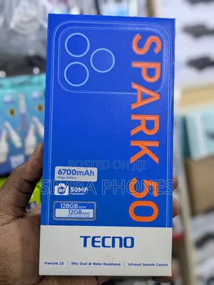 New Tecno Spark 50 128 GB White