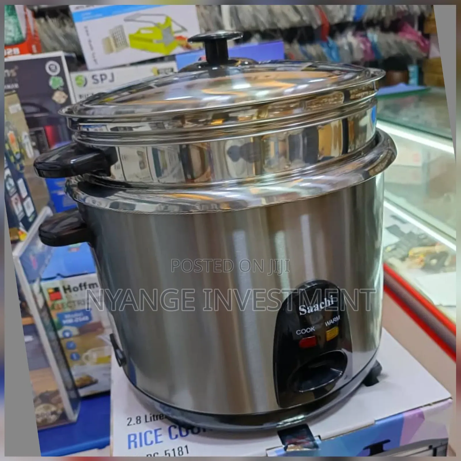 Saachi Nl-Rc-5181 Electric Rice Cooker With a 2.8-Liter Capacity.