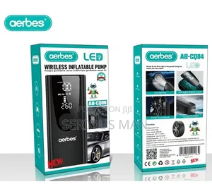 Aerbes Ab-Cq06 Wireless Rechargeable Car Tire Inflation Pump.