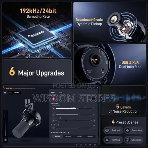 Maono Pd300x, a Dynamic Podcast Microphone