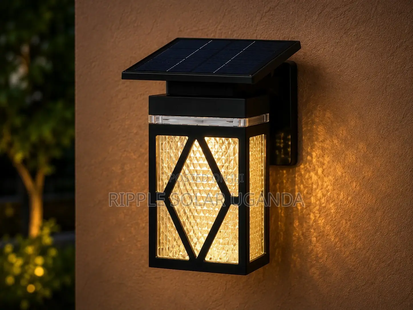 Solar Garden Wall Lights 4 Designs Outdoor Waterproof Fence Lamps