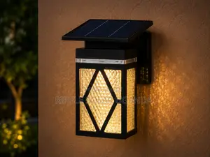 Solar Garden Wall Lights 4 Designs Outdoor Waterproof Fence Lamps