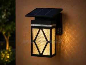 Solar Garden Wall Lights 4 Designs Outdoor Waterproof Fence Lamps