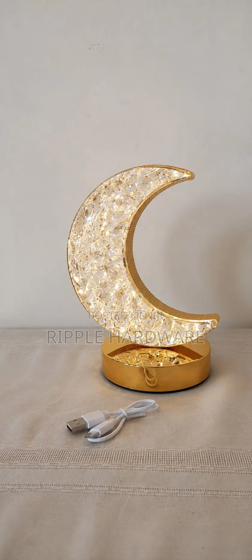 Aerbes Ab-Td37 RGB Crystal Moon Table Lamp Rechargeable Night Light