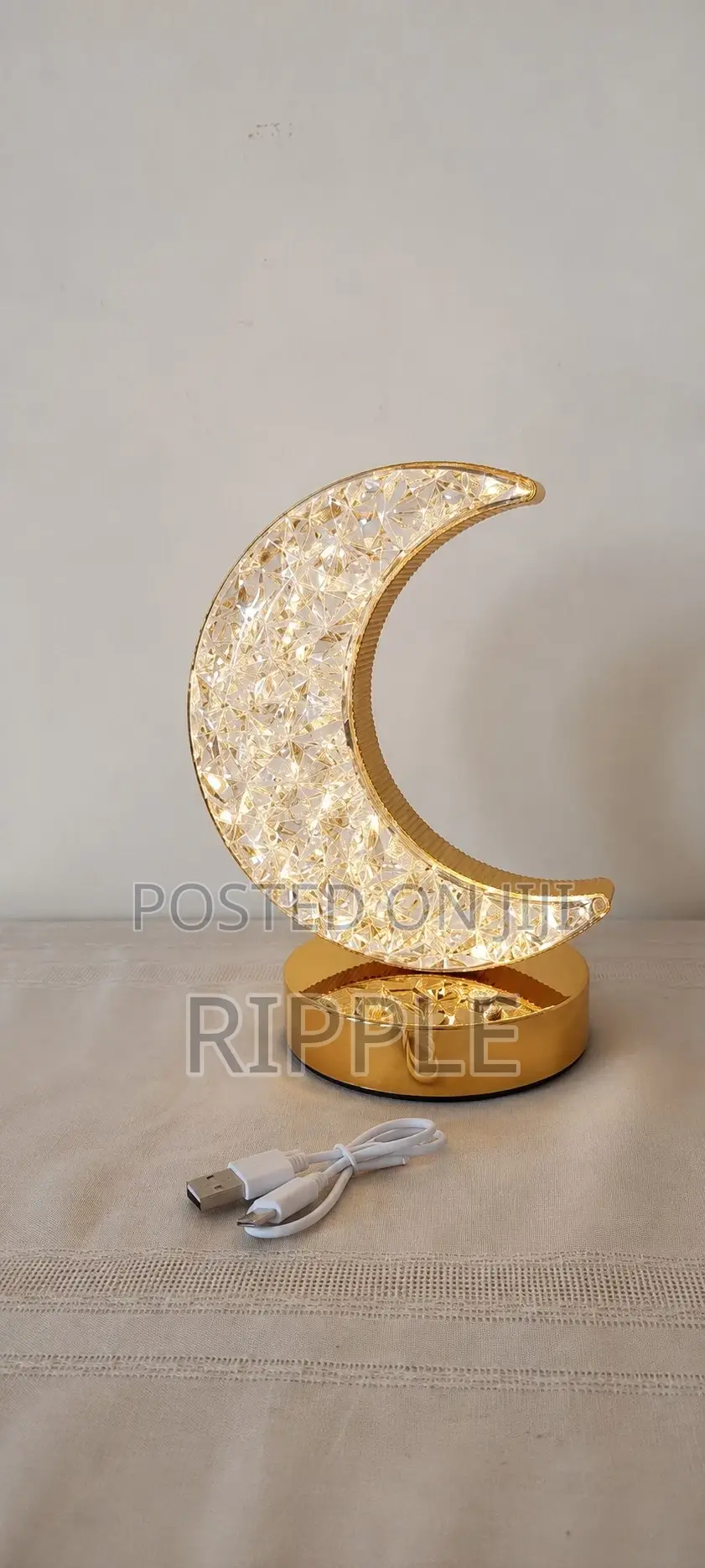 Aerbes Ab-Td37 RGB Crystal Moon Table Lamp Rechargeable Night Light