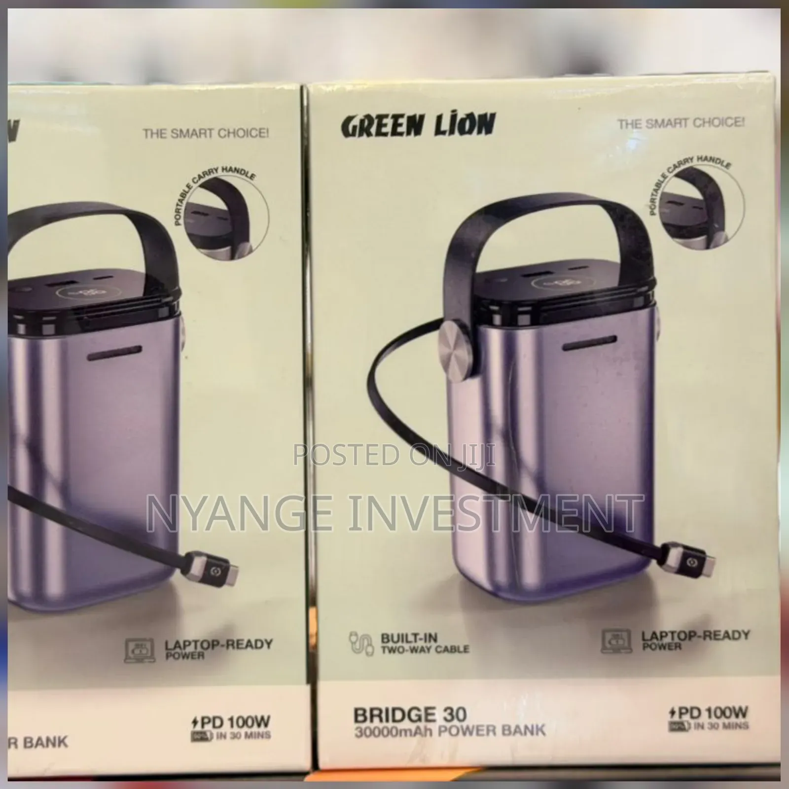 Green Lion Bridge 30 Power Bank 30,000mah Capacity. Laptop Power Banks