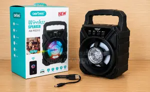 Aerbes Ab-Rs315 Rechargeable Bluetooth Wireless Speaker With RGB Light