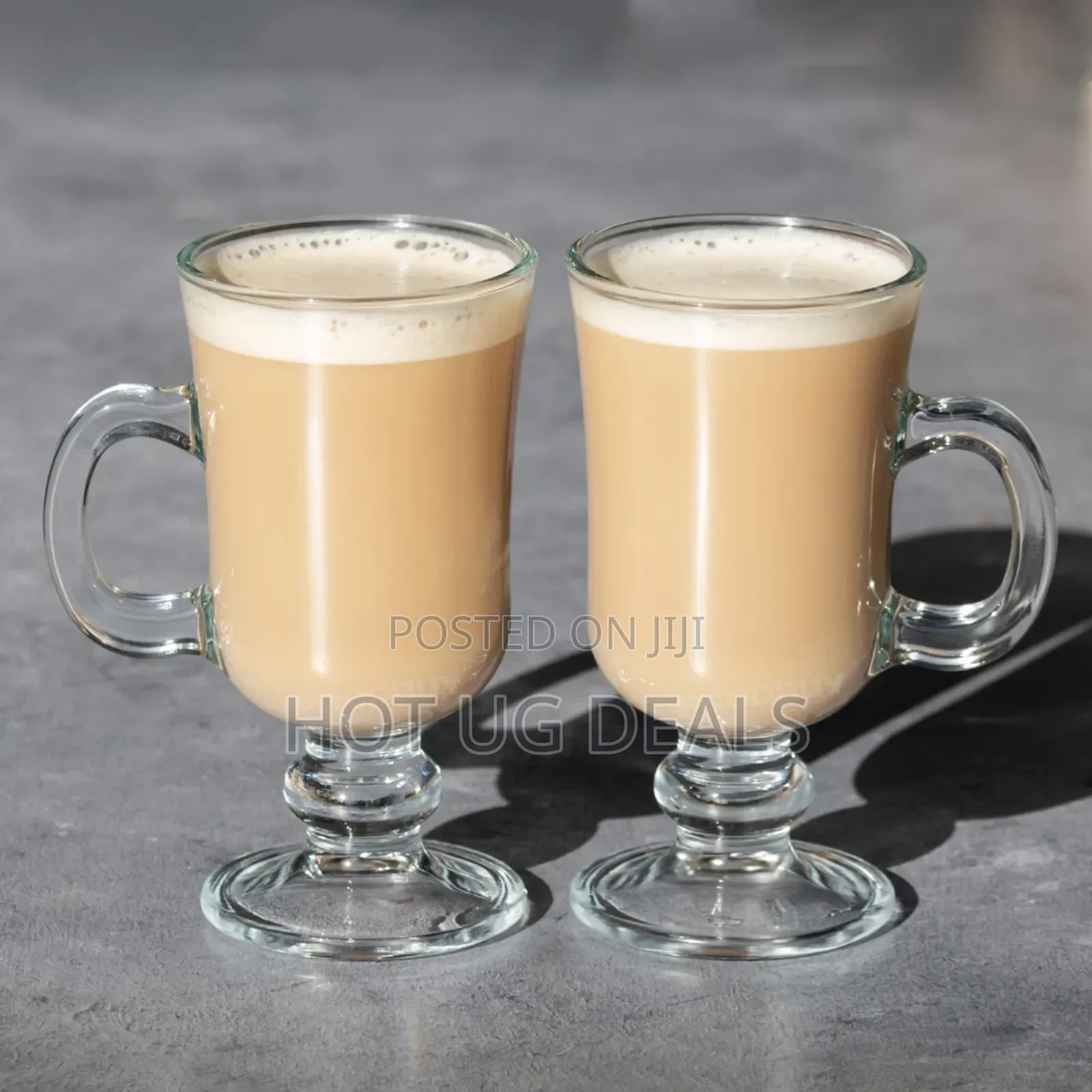Set of 4 Irish Coffee Glasses 230ml Clear Tea Latte Cafemugs
