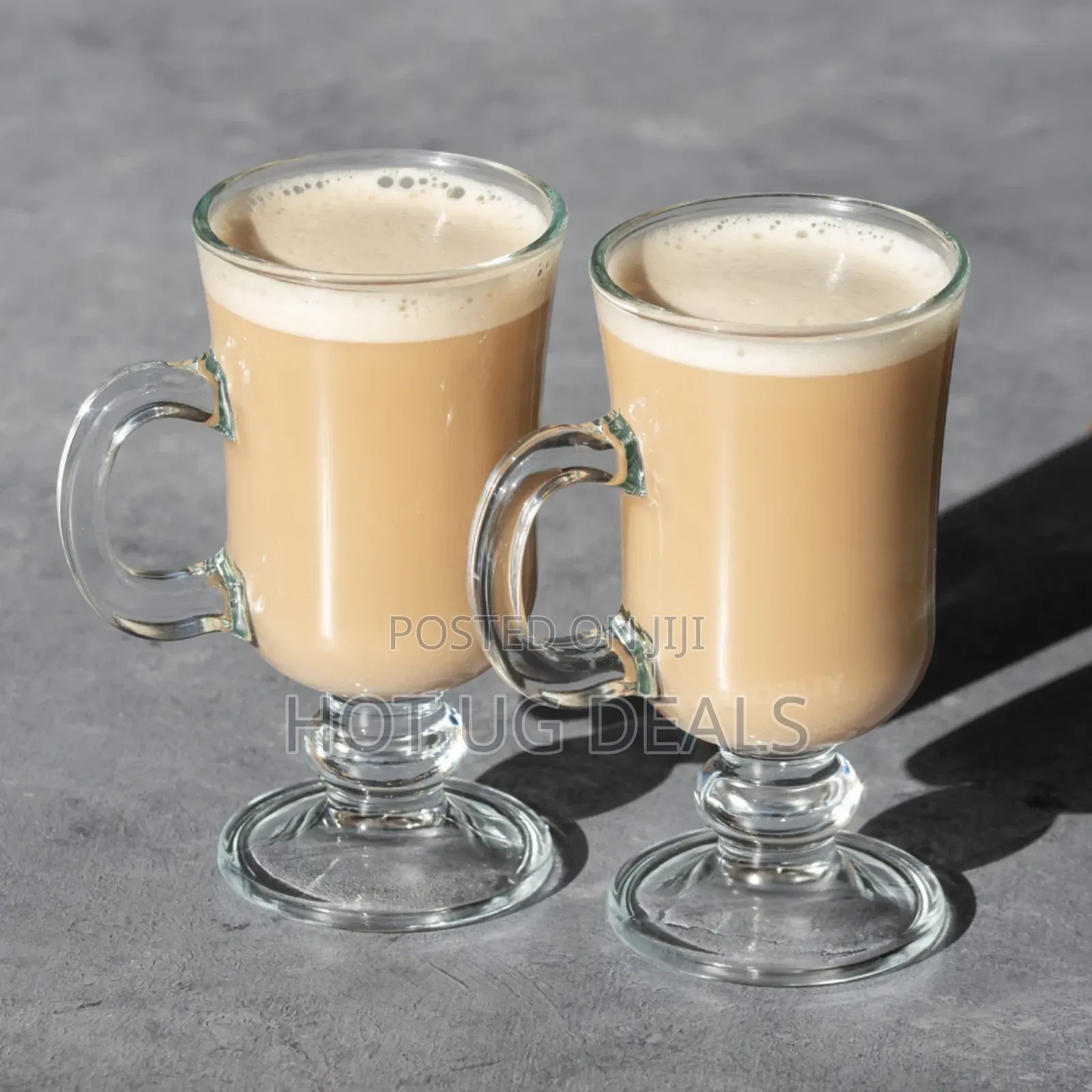 Set of 4 Irish Coffee Glasses 230ml Clear Tea Latte Cafemugs
