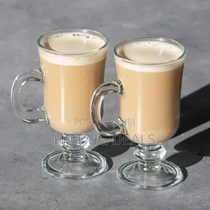 Set of 4 Irish Coffee Glasses 230ml Clear Tea Latte Cafemugs