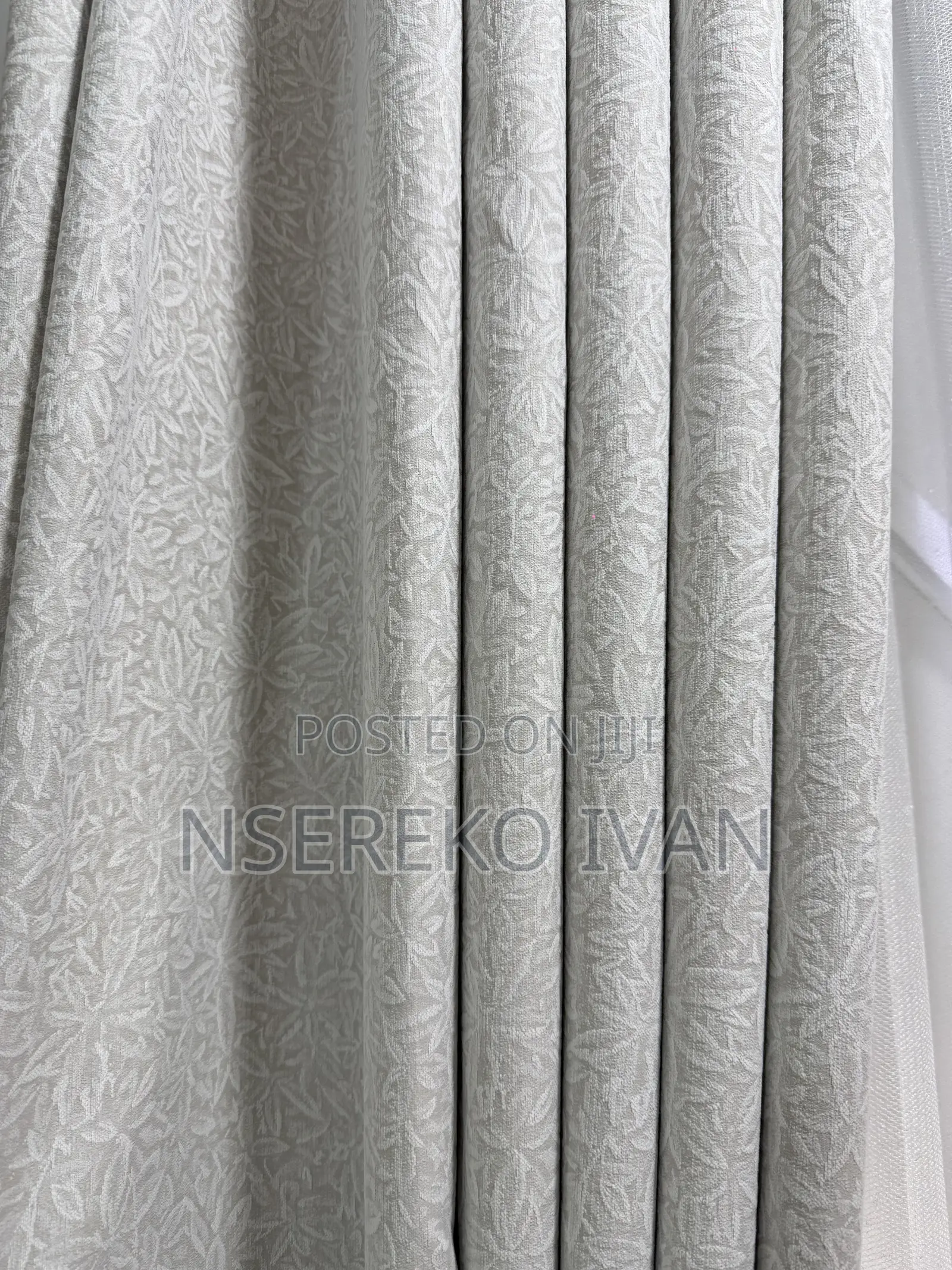 Gray Plain Curtains