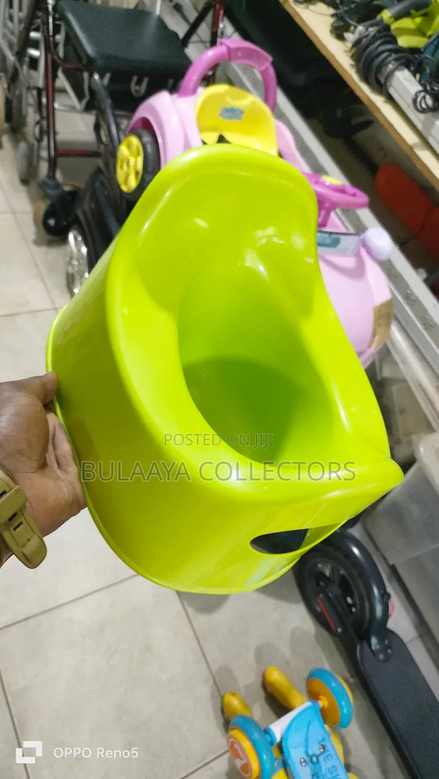 Uk Used Ikea Lilla Children's Pot in Lime Green.