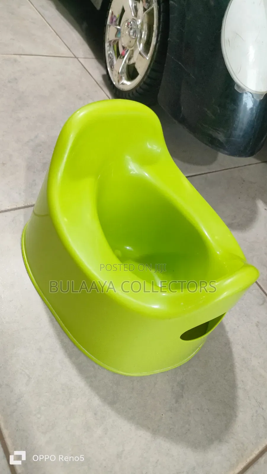 Uk Used Ikea Lilla Children's Pot in Lime Green.