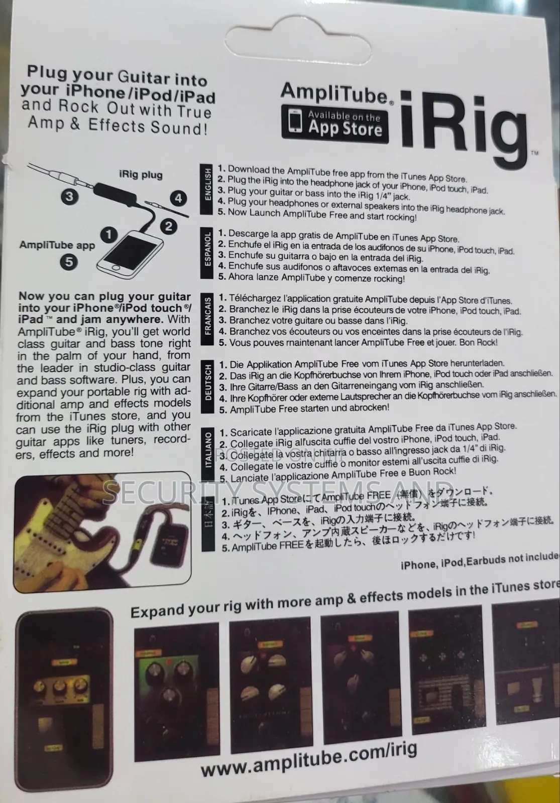 Multimedia Irig Guitar Adapter Interface Ampli for iPhone iPad iPod