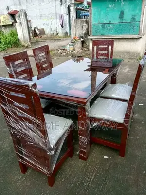 6 Seaters 100% Wooden Dining Sets With Ottoman Bench 1,600,000/-