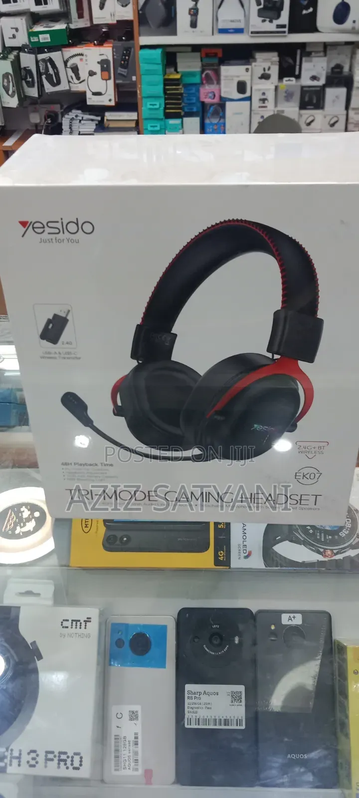 Yesido Tri Mode Wireless Gaming Headphone High Def Play Game Champion