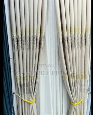 Cream Living Room Curtains
