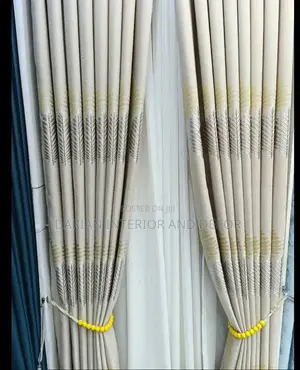 Cream Living Room Curtains