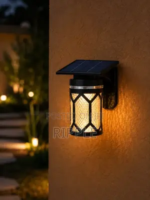 Solar Garden Wall Lights 4 Designs Outdoor Waterproof Fence Lamps
