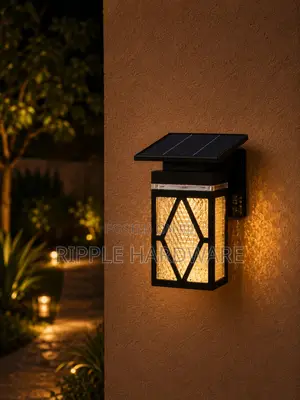 Solar Garden Wall Lights 4 Designs Outdoor Waterproof Fence Lamps