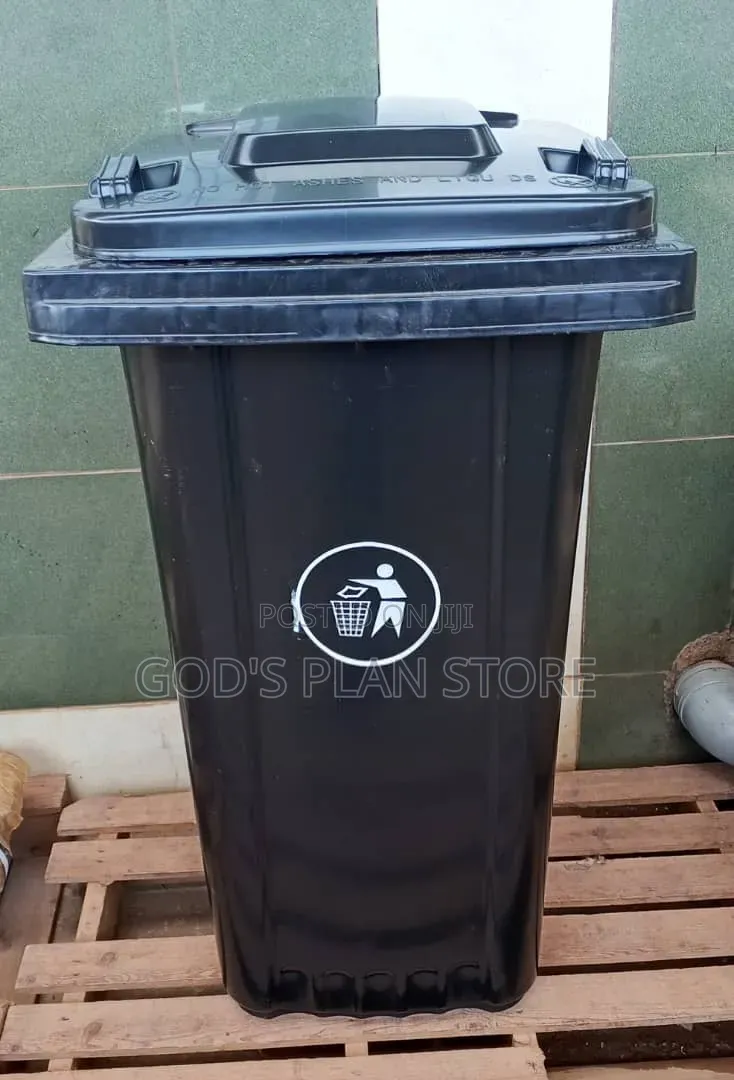 Min Outdoor 120litres Rolling Plastic Dust Bins Plastic Dust Bins
