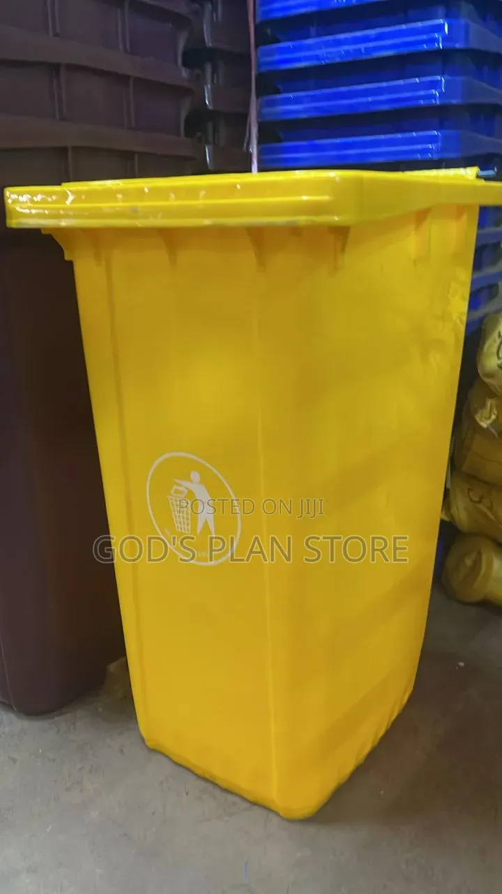 Min Outdoor 120litres Rolling Plastic Dust Bins Plastic Dust Bins