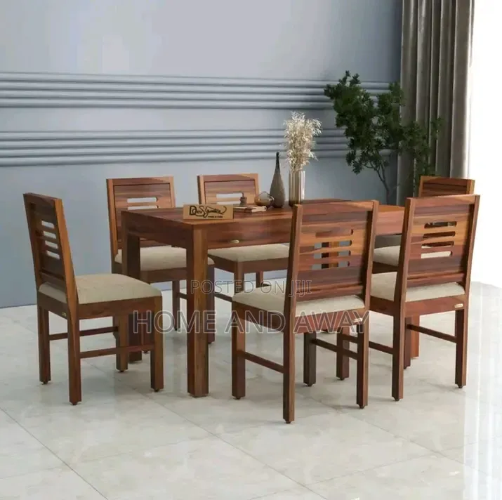6 Seaters Local Wooden Dining Sets in Any Colour From 1,500,000/-