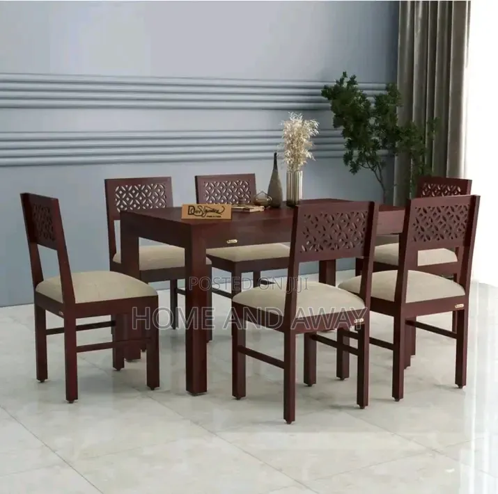 6 Seaters Local Wooden Dining Sets in Any Colour From 1,500,000/-