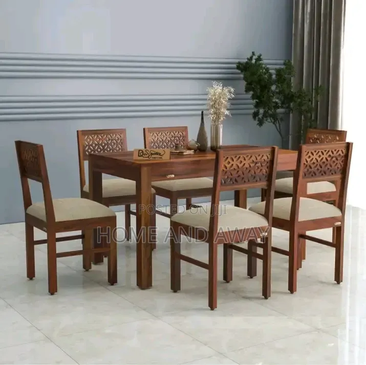 6 Seaters Local Wooden Dining Sets in Any Colour From 1,500,000/-