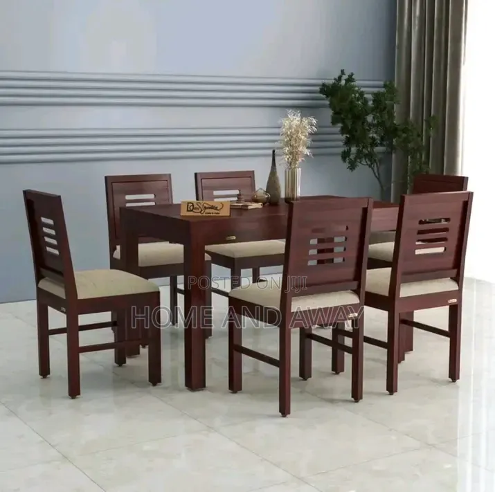 6 Seaters Local Wooden Dining Sets in Any Colour From 1,500,000/-